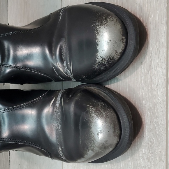 Doc Dr.Martens Womens Flora Moto Ankle Leather boots shoes sz US 8 - Picture 4 of 15